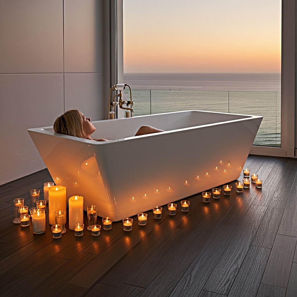 Modena Acrylic Freestanding Bathtub Made in Turkey